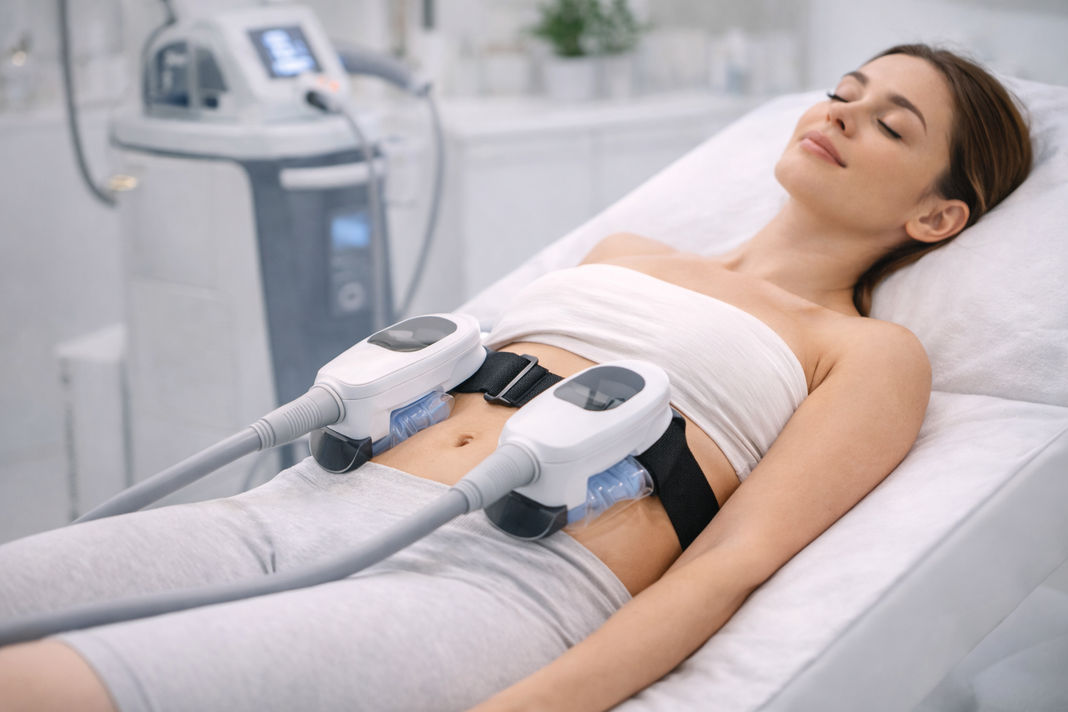 Cryolipolysis treatment area example